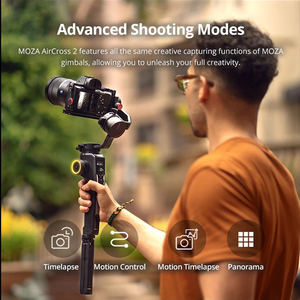 Moza AirCross <span class=keywords><strong>2</strong></span>万向节<span class=keywords><strong>3</strong></span>轴手持式相机稳定器，用于无反光镜BMPCC 4k佳能DSLR VS DJI RONIN SC S AK2000起重机<span class=keywords><strong>3</strong></span> <span class=keywords><strong>2</strong></span> - Product Image 3