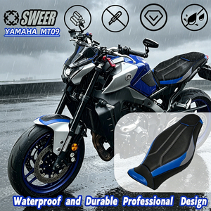 Asiento Personalizado para <span class=keywords><strong>Yamaha</strong></span> MT-09 2021-2023, Asiento de Repuesto para Motocicleta con Espuma Confortable, Asiento de Posventa para <span class=keywords><strong>MT09</strong></span> <span class=keywords><strong>2022</strong></span> - Product Image 3