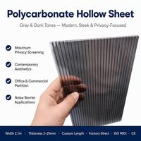 Panneau architectural en polycarbonate alvéolaire, diffuseur de lumière, résistant aux UV, pour applications de toiture modernes