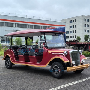 Voiture électrique rétro vintage de luxe personnalisée à 3 rangées pour le tourisme et les centres de villégiature - Product Image 1