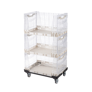 SHIMOYAMA Large Volume Industrial Style Wide <strong>Open</strong> Mouth <strong>Collapsible</strong> Plastic Foldable Organizing Cube Storage Box - Product Image 6