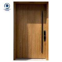 Conjunto de Entrada Principal Prima Villa - Puerta Doble Comercial de Acero Inoxidable y Fibra de Vidrio con Luz Lateral para Uso en Hoteles, Exteriores y Apartamentos