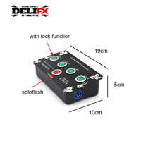 Boîtier de tirage à déclenchement unique Contrôleur d'éclairage de scène Dj Mini contrôleur d'alimentation à 4 canaux avec console d'effet de bouton Soloflash rouge