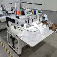 Máquina de Bordar Computarizada Gensen de 2 Cabezas, 12/15 Agujas, 1200 RPM, Alta Velocidad, Precios de Máquinas de Bordar