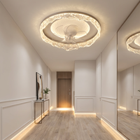 Lámpara de techo LED circular de doble anillo en espiral para sala de estar de lujo, de la fábrica de Zhongshan, para decoración interior de apartamentos modernos.