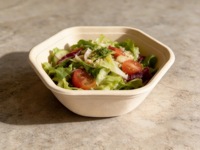 Bol écologique en pulpe de bagasse de canne à sucre biodégradable pour soupes et salades – Vaisselle jetable design