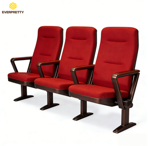 Fauteuil d'auditorium moderne et pliable avec accoudoirs pour salle de cinéma et espaces publics - Product Image 2