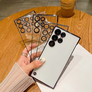 เคสโทรศัพท์แบบไร้ขอบขายดีสำหรับ Samsung S22 23 24 25 26 Ultra เคสใสเคลือบไฟฟ้าป้องกันการตกกระแทก - Product Image 5