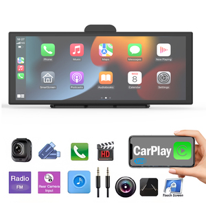 Henmall Phổ 10.26 Inch Xe Stereo Xe Đa Phương Tiện Máy Nghe Nhạc Đài Phát Thanh Xe Hơi Hiển Thị Di Động Màn Hình Cảm Ứng <span class=keywords><strong>GPS</strong></span> <span class=keywords><strong>Navigation</strong></span> Carplay - Product Image 5