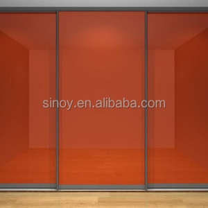 กระจกตกแต่งสีเคลือบเงา RAL 2001 สีส้มคลาสสิก โครงสร้างแข็งแรง สำหรับใช้งานภายในอาคาร - Product Image 4