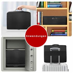 Boîte de rangement pour documents imperméable et ignifuge OEM avec fermeture à glissière pour une gestion sécurisée des fichiers - Product Image 4