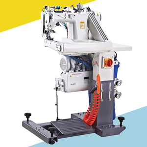 תעשייתי מעוקל כף היד לולאת הזרוע מכונת תפירה כפול מחט כפול חוט משולש מחט עבור חולצות ג 'ינס - Product Image 4