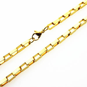 DAICY18kgpチェーンネックレスボックスチェーンブリーフネックレスメンズニッチデザインボックスステンレススチールチェーンネックレス - Product Image 5