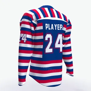 Ice Hockey Jersey Durable Quick Dry Hockey Jerseys 2023 New Wholesale Stitched Custom Sublimation Printing Sportswear Men