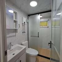 Casa contenedor plegable de doble ala, casa prefabricada expandible, casa portátil para vivienda familiar