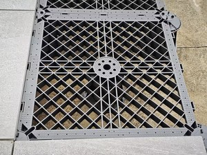 Support de carrelage robuste en céramique pour panneau de sol <span class=keywords><strong>sur</strong></span>élevé en porcelaine, protection des carreaux, pied réglable coupe-vent avec vis de levage - Product Image 6