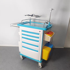 Carrito de Emergencia Médico Profesional de ABS con Ruedas Silenciosas para Hospital, UCI y Sala de Emergencias, Certificado CE ISO - Product Image 1