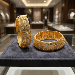 Wholesale Dye Gold Plated Forming Luxury Bangles <b>Wedding</b> Bangles Traditional Design Bangles Brass Fashion Bangles Oro Joyeria - Product Image 6