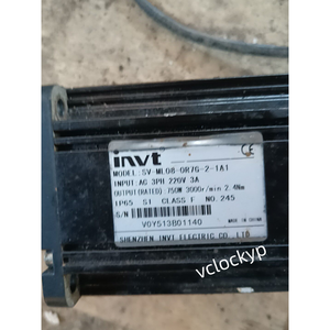 1 pièce de moteur servo Invt d'occasion SV-ML08-0R7G-2wbr-1A0-1000 750W - Product Image 3