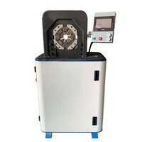 Máquina de prensado de mangueras CNC, cabezal delgado de manguera, más conveniente de usar, el ordenador puede insertar directamente el exterior