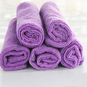 Microfiber Towels Stock 40x40 Wholesale Colorful Car Detailing 100% Microfiber Micro Fiber Cleaning Cloth Microfiber Towels