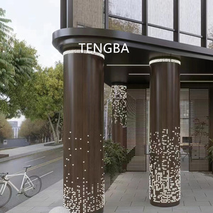 Moulures en aluminium en forme d'arbre, revêtement de colonnes en aluminium, couvre-piliers en aluminium <span class=keywords><strong>pour</strong></span> murs-rideaux et façades de centres commerciaux et d'hôtels - Product Image 5