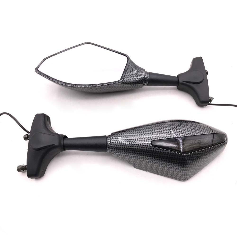 Новое поступление 2021, мотоциклетные зеркала с подсветкой, зеркало заднего вида, Кулачковые поворотные огни, аксессуары для мотоциклов