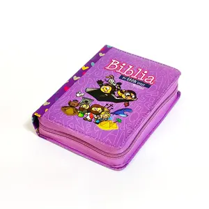 Impresión personalizada de tapa blanda, libro de la biblia para niños