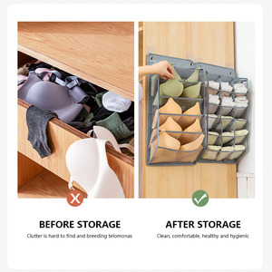 Sac de rangement suspendu pour armoire, pour sous-vêtements, culottes, chaussettes, organiseur de placard, organiseur de vêtements, cravates, foulards, chaussettes - Product Image 5