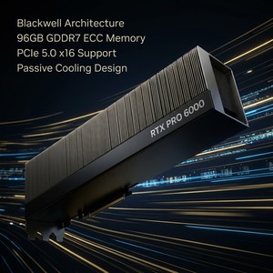การ์ดเซิร์ฟเวอร์ Blackwell Edition ระบายความร้อนแบบ Passive รุ่น RTX PRO 6000 ความจุ 96GB GDDR7 หน่วยความจำ ECC 512 บิต สำหรับ AI ระดับมืออาชีพ ความเร็วสูง - Product Image 1