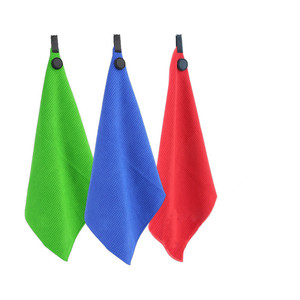 <span class=keywords><strong>Toalla</strong></span> magnética de golf de secado rápido con logotipo personalizado con clips magnéticos cosidos para una sujeción fuerte a objetos metálicos - Product Image 1