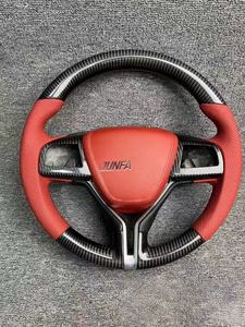 Volante especial de modificación de PU de estilo deportivo de carreras Universal de 14 pulgadas con botón de bocina para modificación de coche para <span class=keywords><strong>Maserati</strong></span> - Product Image 3