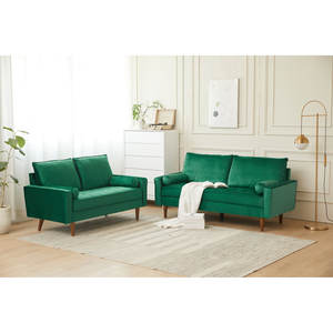 Sofá de Tela con Patas de Madera Plegables de Estilo Nórdico Moderno, Hecho <span class=keywords><strong>a</strong></span> Medida, Precio Directo de Fábrica 2021, Canape de 3 Plazas - Product Image 1