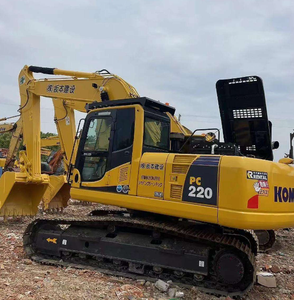Excavatrice sur chenilles d'occasion Komatsu PC220 de 22 tonnes avec moteur d'origine Excavatrice d'occasion Komatsu 22 de haute qualité - Product Image 4