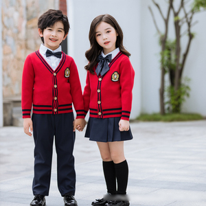 Uniforme scolaire personnalisé en gros, Cardigan, <span class=keywords><strong>pull</strong></span>, vêtements d'extérieur, costume décontracté unisexe - Product Image 3