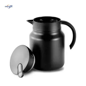 Teko kopi termal 316, pembuat teh Stainless Steel dinding ganda, dengan Filter yang dapat dilepas