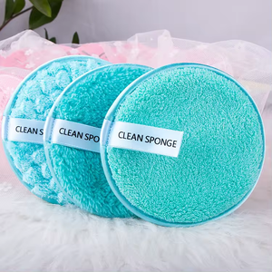 Cuscinetti per struccanti personalizzati per tutti gli usi per il trucco da 12Cm di diametro per pulire sbuffi per il trucco del viso - Product Image 6