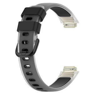 Bandas deportivas Bandas de reloj de repuesto de silicona clásica para mujeres y hombres Correa de reloj de dos colores de silicona para Fitbit inspire 3 - Product Image 3