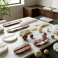 Poignées en marbre naturel de style italien, luxe léger, pour tiroirs, armoires et portes de placards, usage haut de gamme pour magasins de vêtements et cafés, plus de 5 ans
