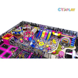 Parc de trampolines professionnel sur mesure, grande aire de jeux pour enfants, château gonflable avec parcours d'obstacles ninja - Product Image 1