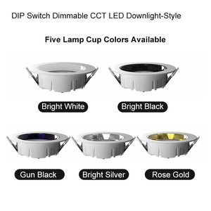 Dip chuyển đổi Dimmable CCT <span class=keywords><strong>Led</strong></span> Downlight 20 Wát Trần Đèn tại chỗ lõm nhôm DOB SMD <span class=keywords><strong>LED</strong></span> downlights - Product Image 3