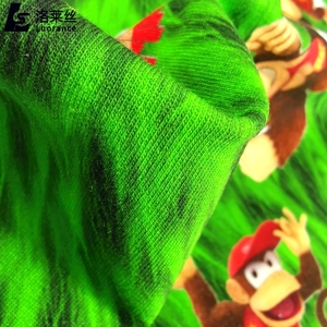 Tùy Chỉnh Phim Hoạt Hình Thiết Kế Kỹ Thuật Số In 95% <span class=keywords><strong>Cotton</strong></span> 5% Spandex <span class=keywords><strong>Cotton</strong></span> Hữu Cơ Pháp Terry Lông Cừu Vải Cho Hoodies - Product Image 6