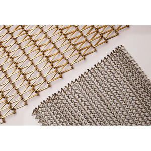 공장 직접 판매 금속 장식 메쉬 스테인레스 스틸 금속 짠 장식 메쉬 인테리어 파티션 메쉬 - Product Image 3