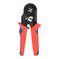 Alicates de crimpado de terminales tipo tubo TAIYUE HSC8 6-4A de acero con alto contenido de carbono, mango de agarre suave, óxido negro, para uso industrial de 23 AWG