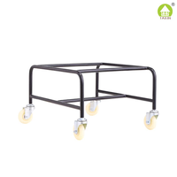 Nuogo 2041TRO Chariot de transport moderne en acier pour chaise de bureau - Accessoire durable et pratique avec mouvement pivotant