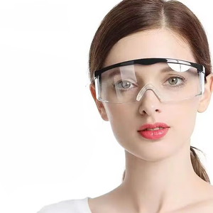 Inşaat işçileri PC plastik çerçeve koruyucu gözlüğü gözlük için ANSI Z87.1 sertifikalı anti-sis güvenlik gözlükleri - Product Image 1