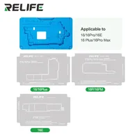 Kit de réparation RELIFE RL-601T 26 en 1 pour carte mère iPhone X-16 PM 16E, plaque intermédiaire, plateforme en étain, gabarit de reboulage BGA 3D