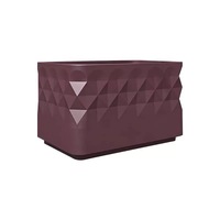 Pot de fleurs en fibre de verre léger de qualité supérieure, résistant au gel, noir mat, en FRP, extra large, pot de luxe pour la décoration de villa