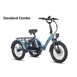 Triciclo Eléctrico FAFREES F20 con Motor de 500W, Capacidad de Carga de 180 kg, Alcance de 110 km, Diseño Plegable, Color Negro Gunmetal, Homologado para la UE - Product Image 1
