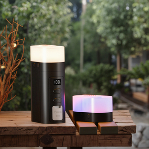 Linterna LED <span class=keywords><strong>solar</strong></span> portátil con USB, 11 modos, PC duradera, plástico IP44, resistente al agua, 3000-6000K, temperatura de Color, para acampar al aire libre, Blanco, Negro, ROHS - Product Image 1